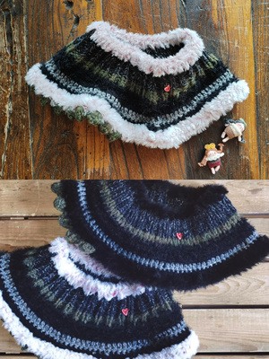 千爱森林 全手工异素材混织文艺童趣版围领小领子