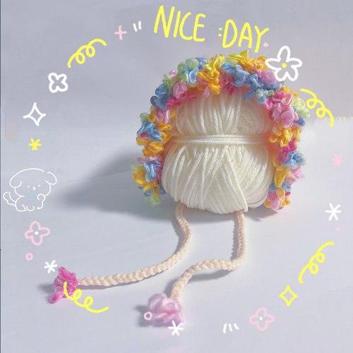 宠物簪花帽子猫咪泰迪小型犬狗狗成品手工编织发箍头饰民族风发饰