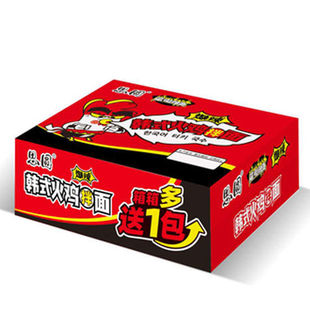 思圆干拌面红黑韩式火鸡面袋面整箱口味混合装泡面