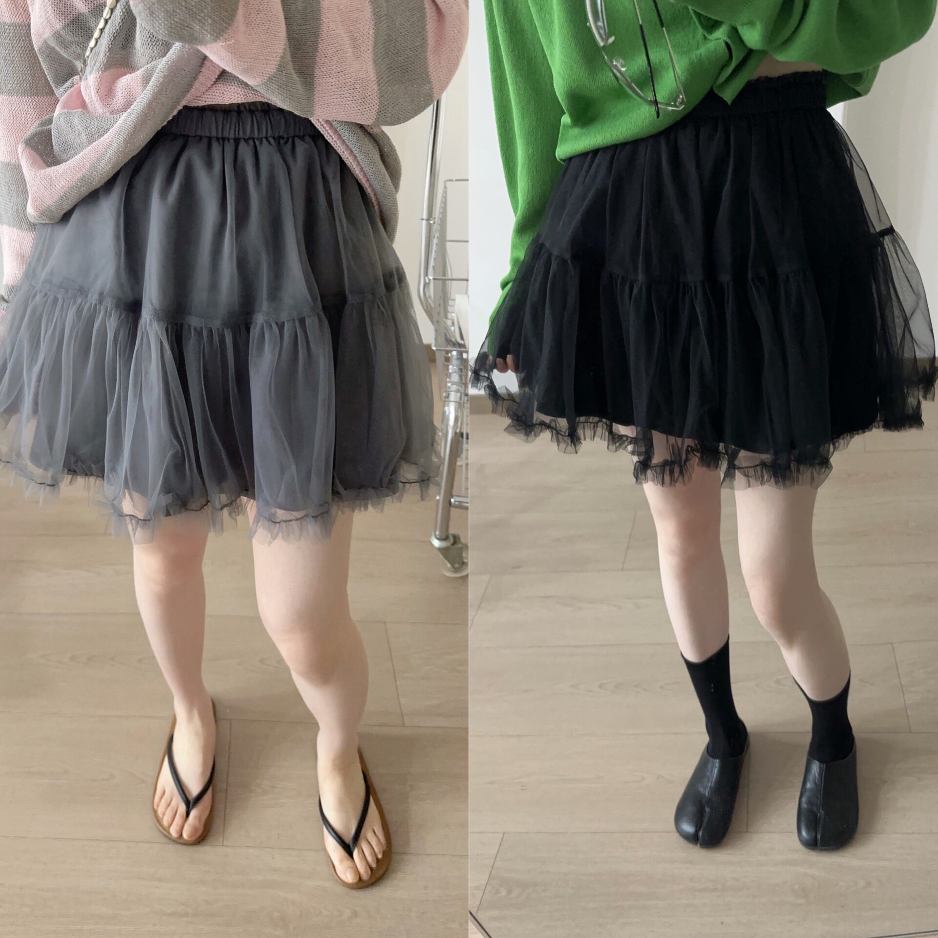 A字蓬蓬裙甜美风网纱半身裙短裙