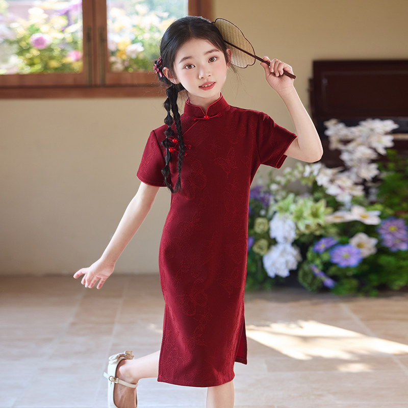 女童旗袍春季儿中国风改良