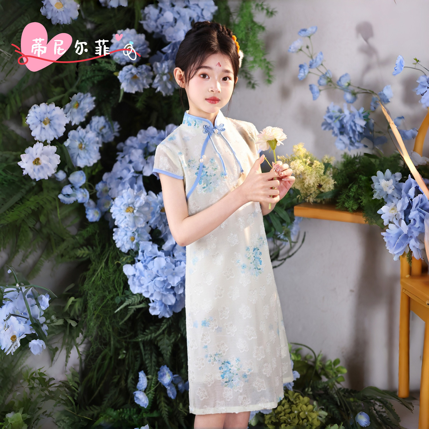 儿童旗袍中国风夏季女童