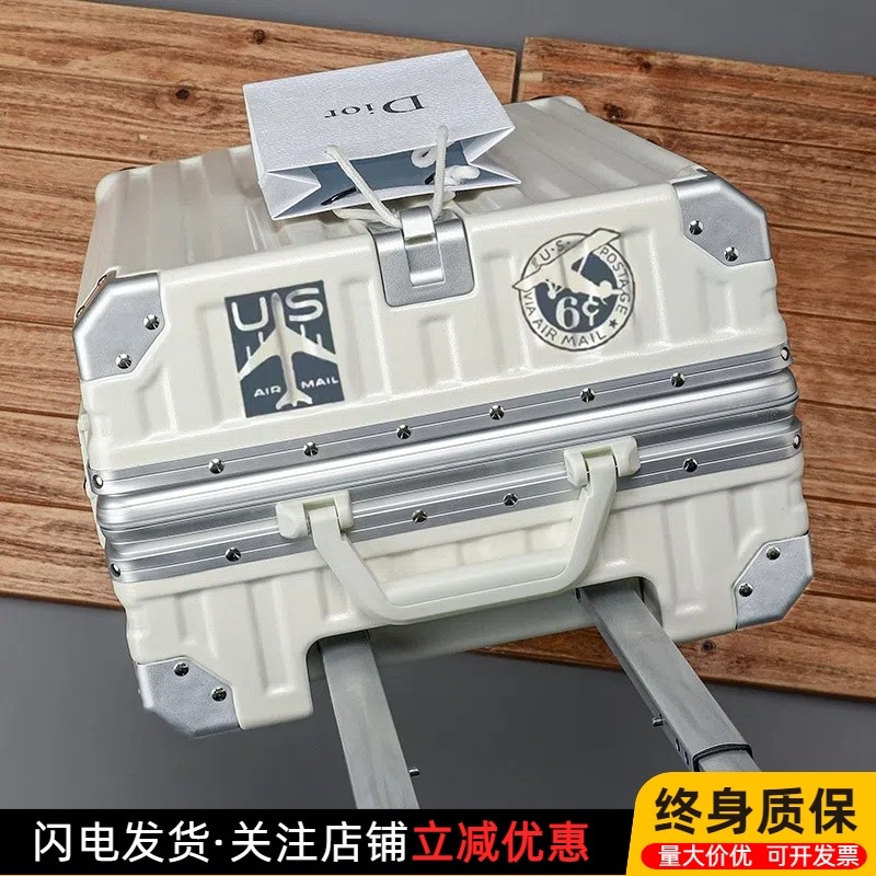 多功能行李箱水杯架拉杆箱充电铝框行李箱静音万向轮男女学生皮箱,箱包皮具/热销女包/男包,旅行箱,淘宝优惠券,粉丝福利购,淘宝优惠卷
