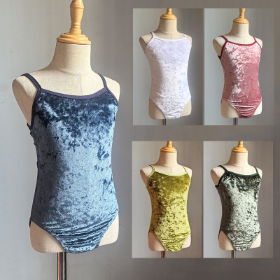 儿童舞蹈服女童夏季练功服渐变色