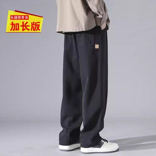 高个子宽松直筒潮牌休闲工装裤潮