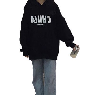 连帽卫衣女2023年新款加绒韩版bf