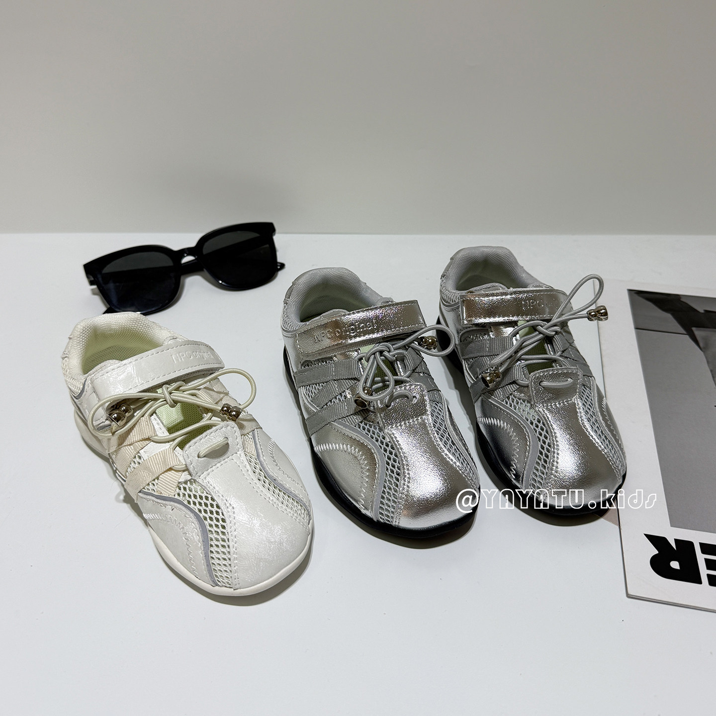 韩版女童鞋子浅口运动鞋2026夏季新款女孩单鞋玛丽珍德训鞋网面