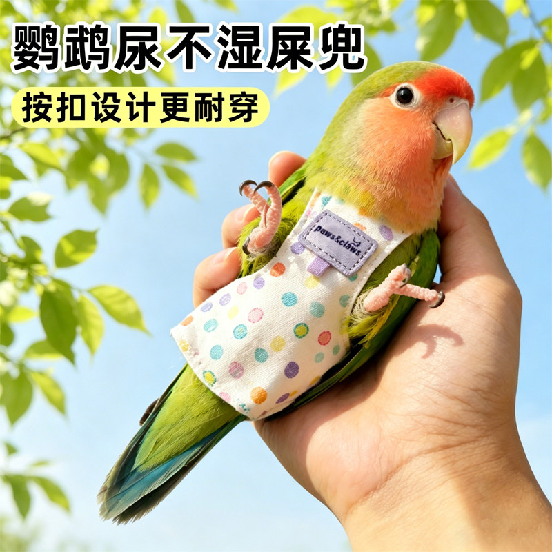 鹦鹉屎兜牡丹纸尿裤小太阳尿便虎皮玄凤一次性尿片和尚小鸟尿不湿