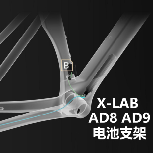 适用于XDS喜德盛X AD9车架di2电池支架固定座电池塞 LAB小拉堡AD8