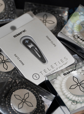 美国TELETIES X SMFK联名系列电话线发圈无痕高马尾TT发饰发夹