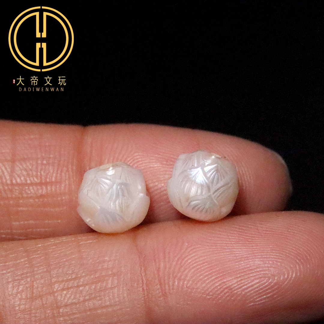 天然珍珠莲花隔珠散珠金刚星月菩提手串长串项链diy文玩配饰配件