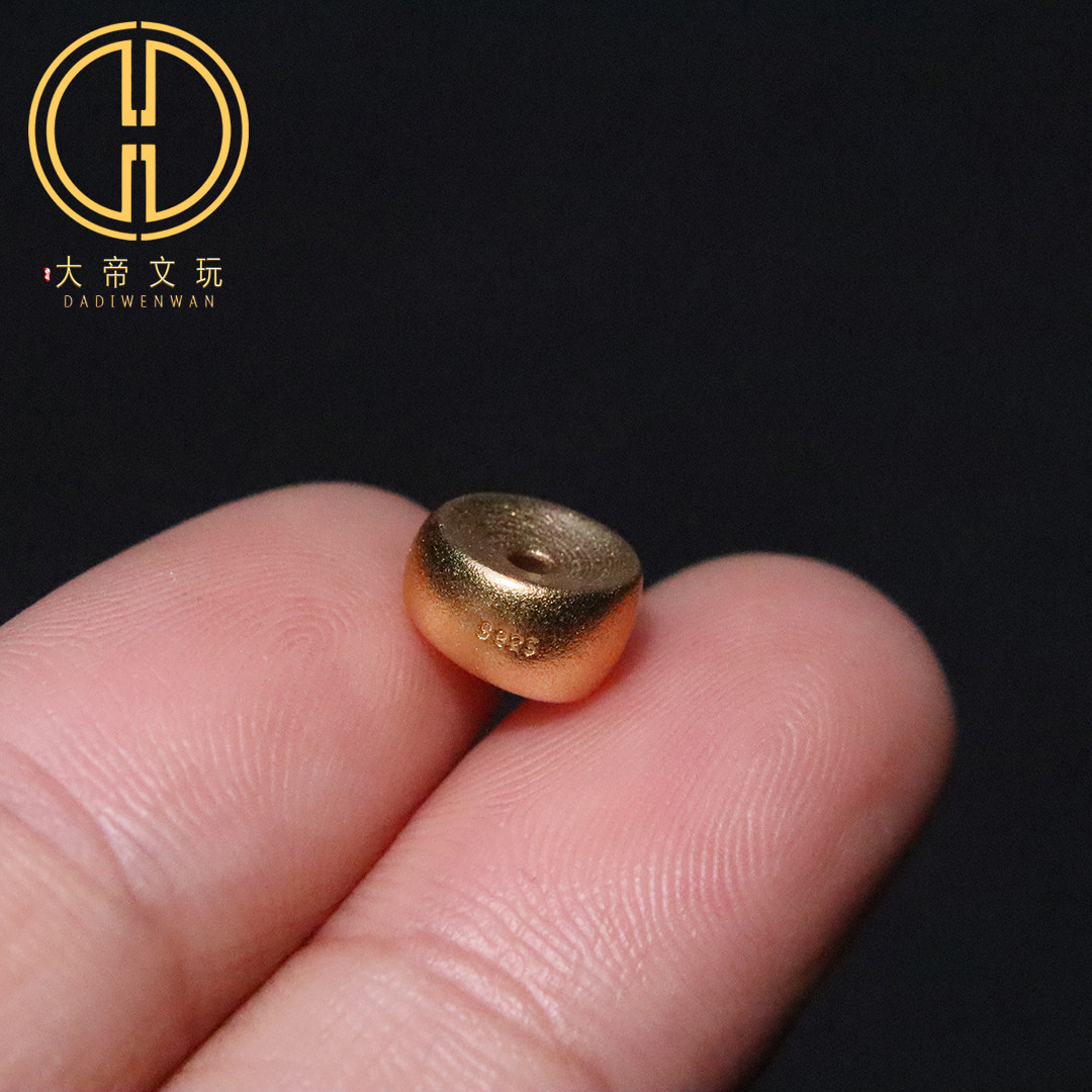 925银镀金平安扣隔片桶珠腰珠