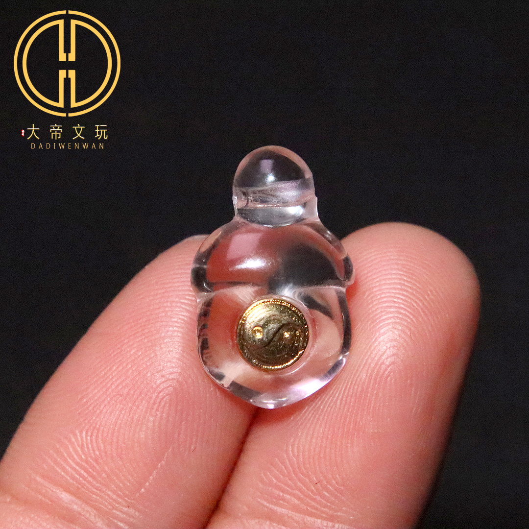 天然白水晶宝剑挂件侧挂提溜吊坠手串项链饰品编绳diy文玩配饰