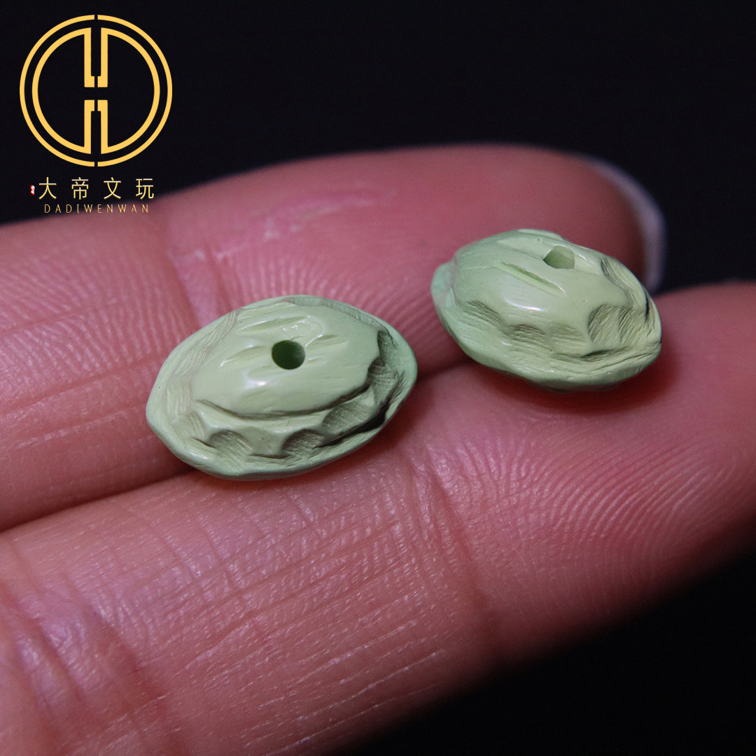 优化绿松蒙松横打百香籽顶腰珠隔珠金刚星月菩提手串diy文玩配饰