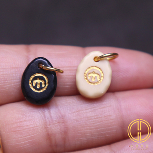 天珠玛瑙金膏玉飞鹰卡子侧挂隔珠藏式料器金刚星月菩提长串配饰