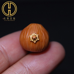 天然猴头雕刻屁桃隔珠散珠金刚星月菩提手串长串diy文玩配饰配件