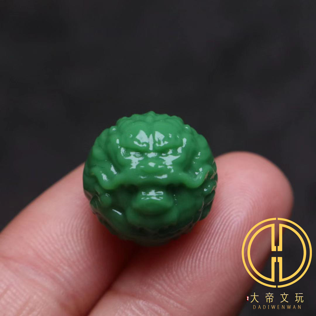 文玩配饰配珠龙珠雕刻琉璃手串隔珠