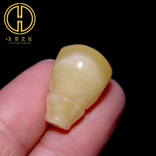 天然原矿蜜蜡西施壶三通佛头俄料金刚星月菩提手串diy配饰配件