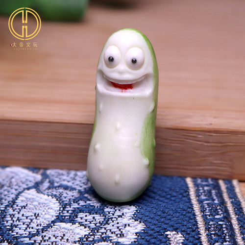 鹿角根付黄瓜莫蒂吊坠挂件隔珠