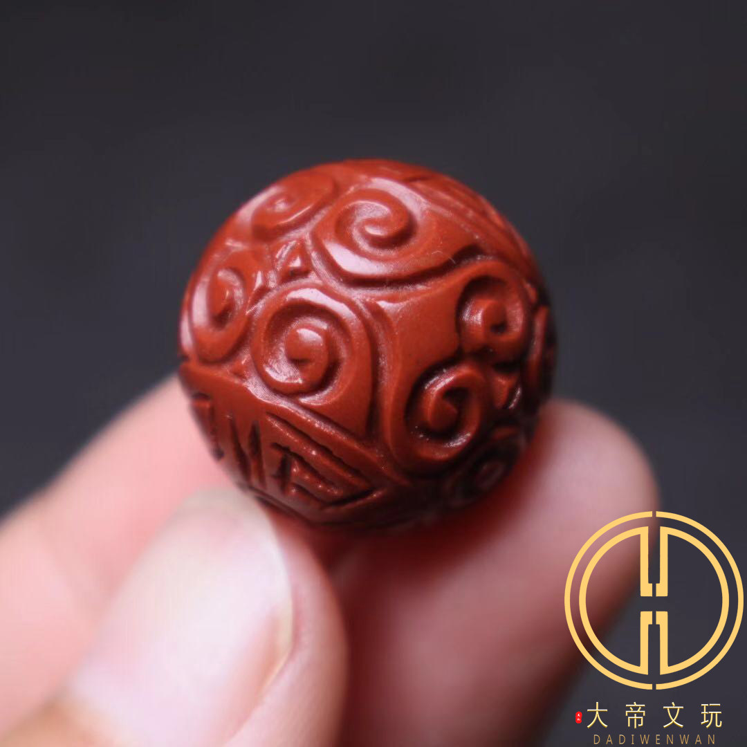 阿拉善玛瑙雕刻回纹珠长串手腰