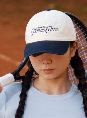 AceBase美式复古刺绣弯檐撞色显脸小超好看运动棒球帽网球鸭舌帽