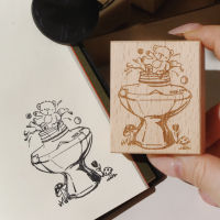 Little Bear · Spring Series Color Ink Trial Theme Planner Seal Decorative Wooden seal thumbnail 5