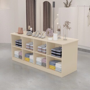 服装店中岛桌双面格中岛桌展示柜台女装店铺中间摆放陈列桌流水台