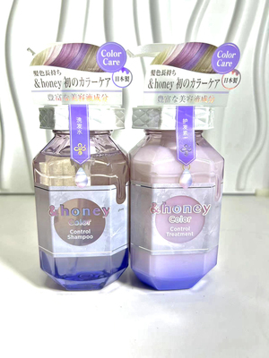 日本安蒂花子Honey限亮款新品蜂蜜洗发水护发素烫染护色修复受损
