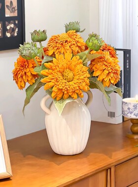 向日葵仿真花束客厅餐桌装饰摆件假花仿真花束摆设花艺摆件