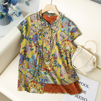 中年妈妈时尚洋气无袖小衫