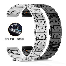 适配卡西欧手表带钢带男EFR-303 EFV-540机械泰坦不锈钢表带22mm