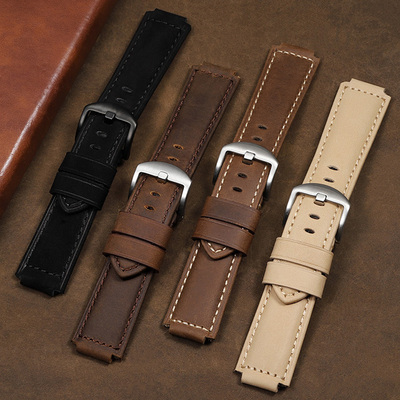 适配卡西欧EFB-680手表带真皮