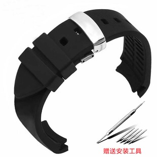 卡西欧橡胶手表带 506 MTP 1374防水运动硅胶表链22mm 男女BEM501
