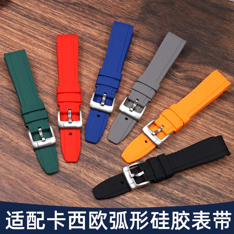 卡西欧原装弧口硅胶橡胶表带