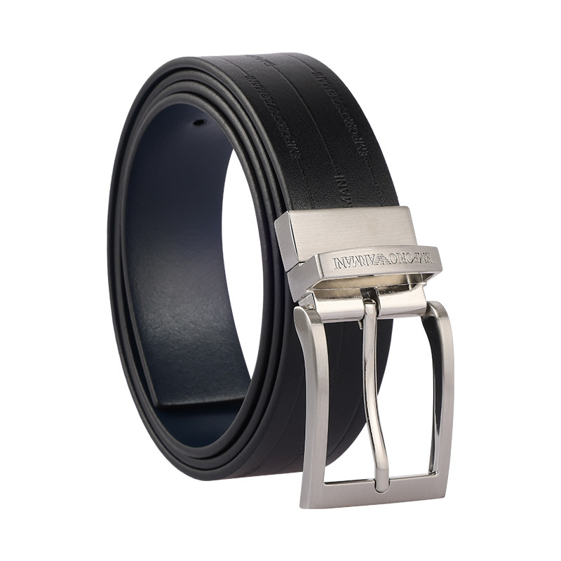Armani阿玛尼2026新款国际大牌牛皮革腰带高端品牌商务休闲皮带男