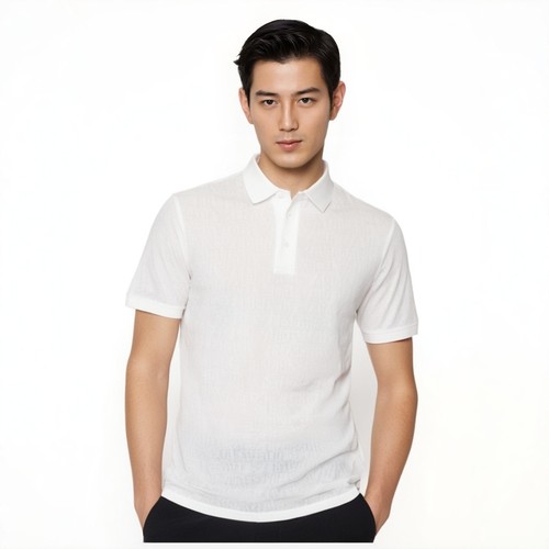阿玛尼2026新款男士针织polo衫
