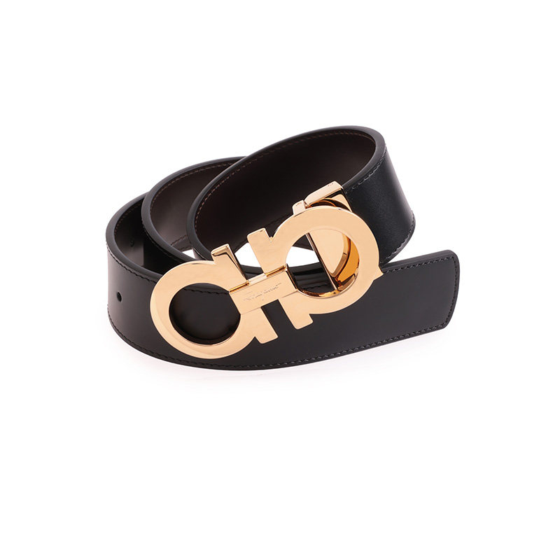 FERRAGAMO/菲拉格慕男士牛皮腰带商务休闲高档板扣腰带送礼675542