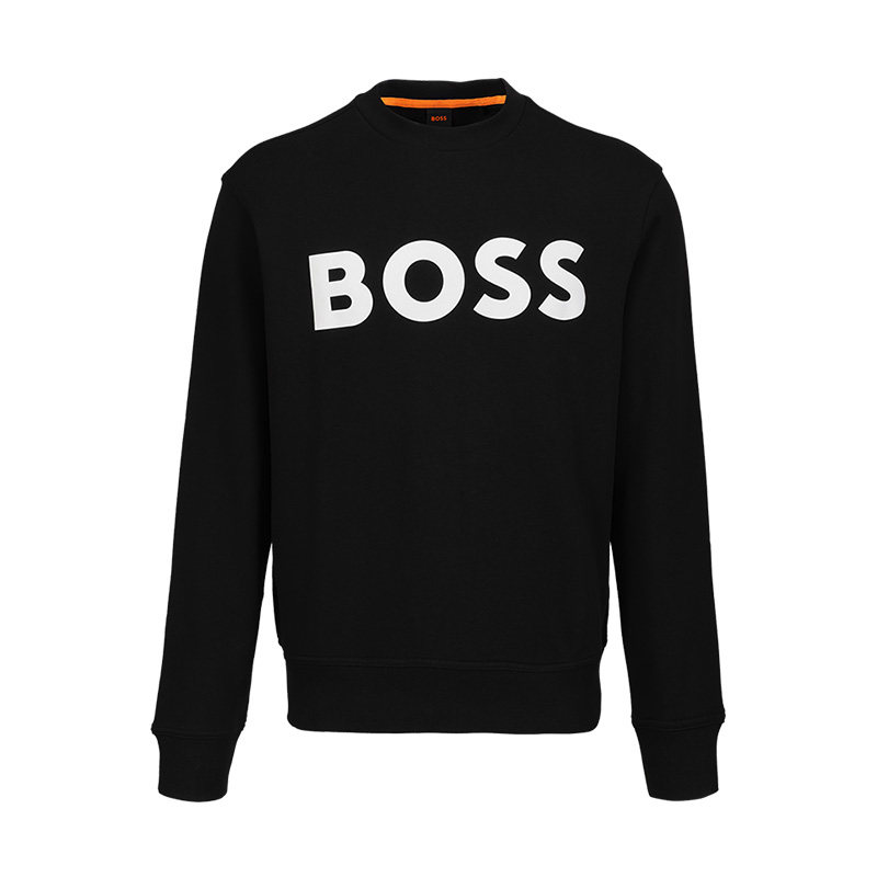 [保税仓]Hugo Boss男士2026新款春季时尚logo纯棉圆领套头卫衣潮