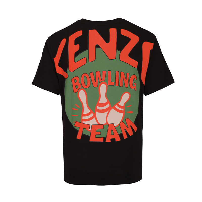 KENZO/高田贤三男士高端品牌潮流保龄球印花纯棉圆领短袖T恤衣服