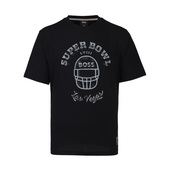 Boss男士 2025新款 夏季 Hugo 上衣休闲纯棉潮牌印花圆领高端短袖 T恤