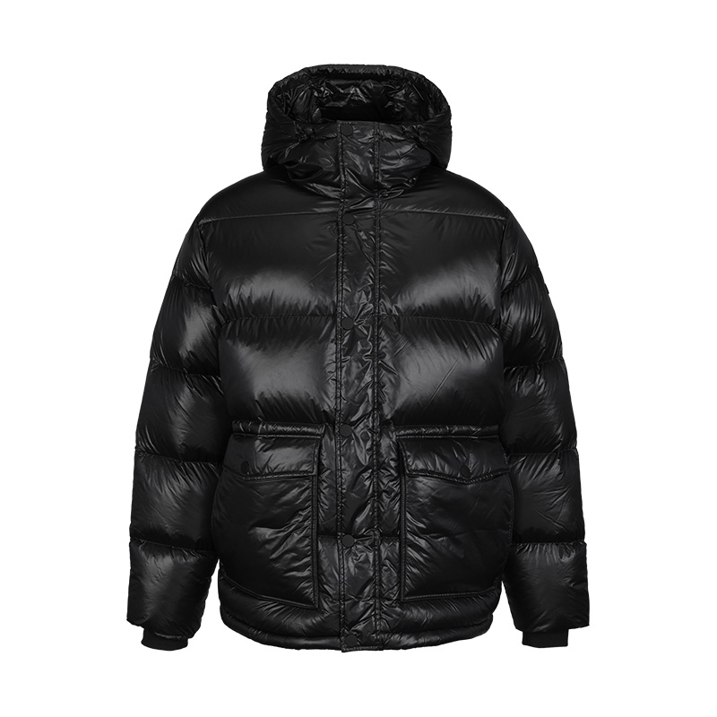 Armani阿玛尼男士2024新款高端白鹅绒羽绒服冬季防风连帽保暖外套