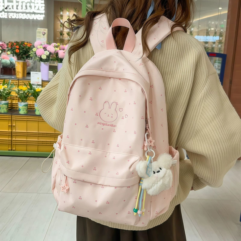 2026新款可爱书包初高中小学生大容量碎花清新背包少女时尚双肩包