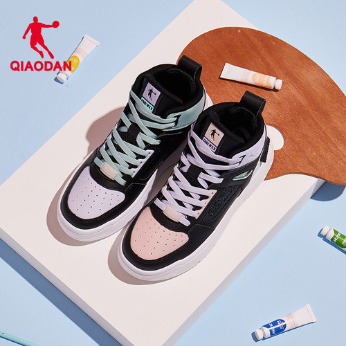 乔丹高帮板鞋女女百搭潮流