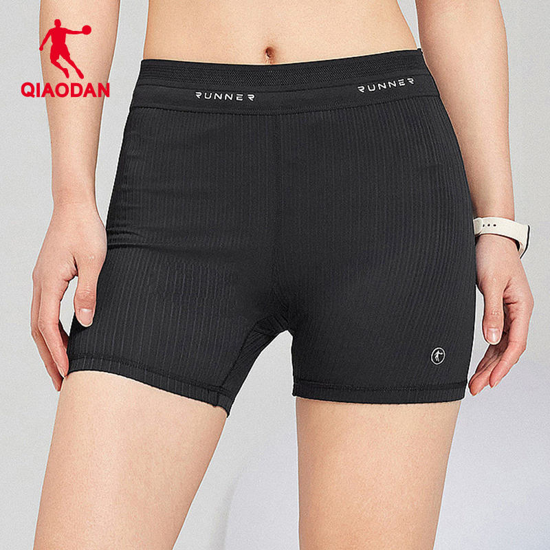 乔丹运动半弹短裤女2025夏季新款透气女士马拉松跑步弹力裤三分裤