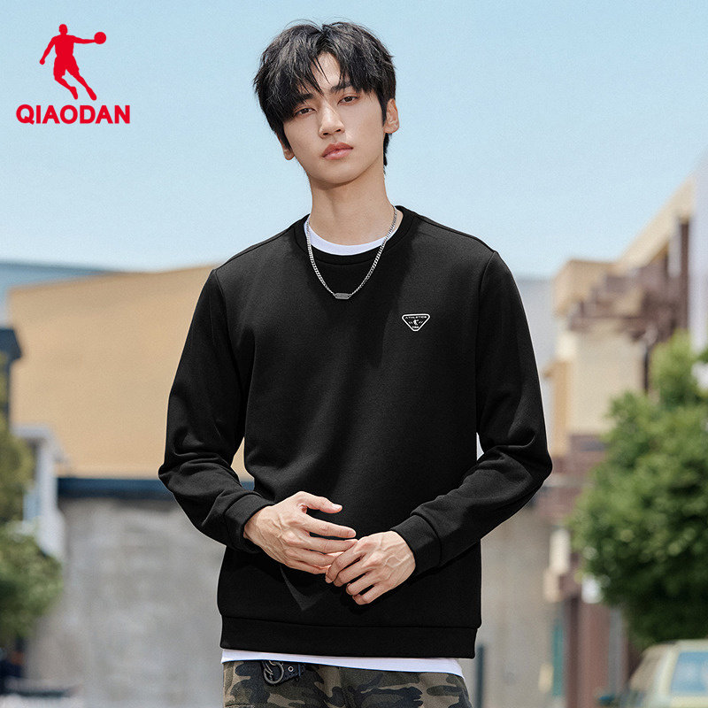 乔丹潮流休闲加绒保暖卫衣男士