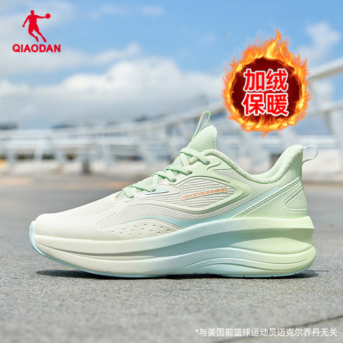 乔丹加绒棉鞋厚底增高轻便女鞋