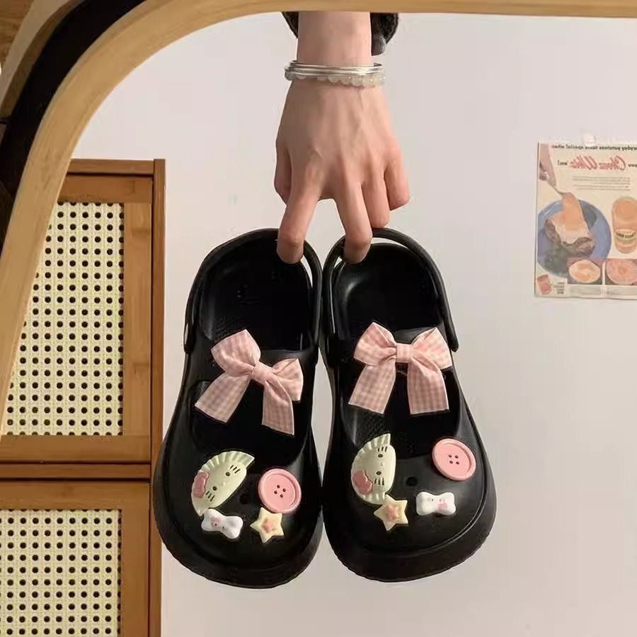超好看洞洞鞋女厚底EVA夏季女洞洞鞋