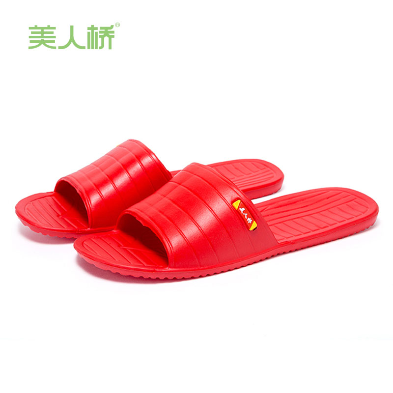 美人桥轻便薄底浴室拖鞋图片