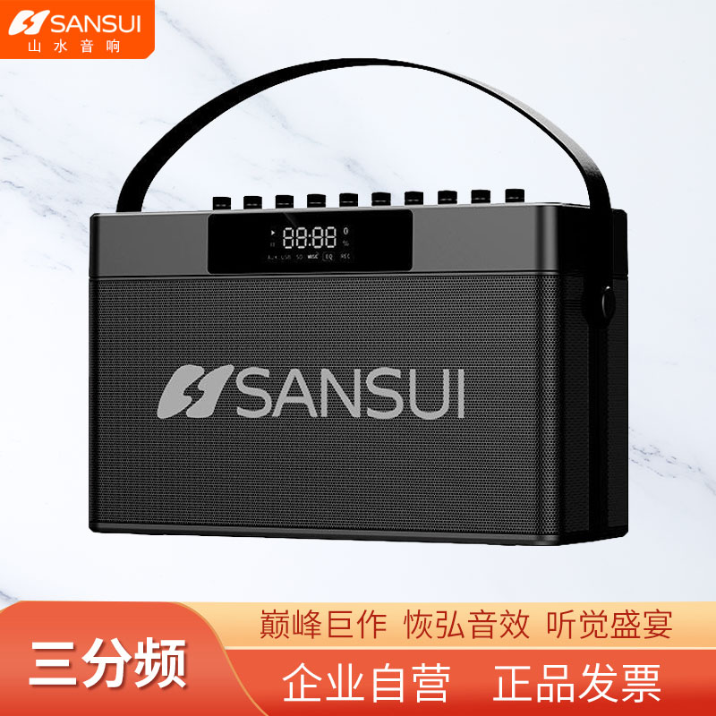 山水F2080plus乐器K歌直播便携式蓝牙户外音响广场舞音箱重低音炮