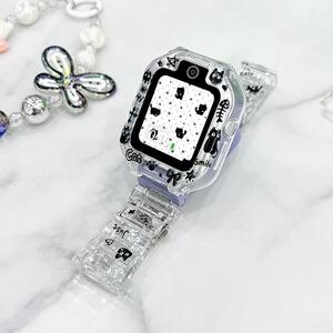 【黑色小猫】彧卿适用于华为儿童手表表带5xpro/4x新耀4pro树脂卡